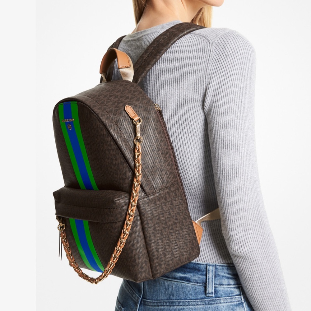 MICHAEL KORS
Slater Medium Signature Logo Stripe Backpack - Picture 2 of 4